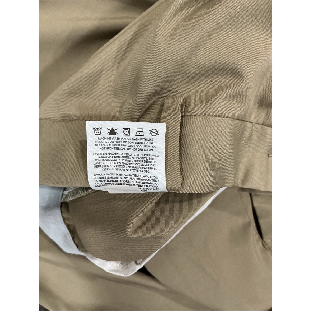 Nike Golf, Dri-fit Golf Pants, Men's 40x32, Beige, Flat Front, Stretch - Picture 8 of 8
